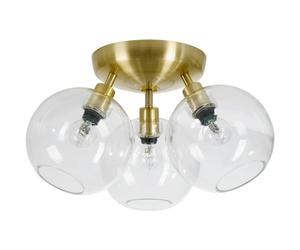 Belid - Gloria Flush Ceiling Light 330 mm, Brass / Clear - Brass