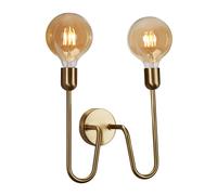 Belid Regal Duo wall lamp with cable and plug brass
