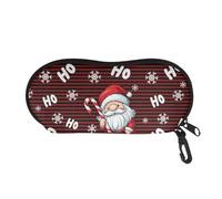 Belidome Christmas Santa Claus Glasses Case for Girls Women Travel Portable Zipper Eyeglasses Pouch