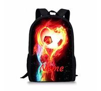 Belidome Customized School Bag for Kids Boys Personalized Soccer Backpack with Name/Text Bookbag Daypack