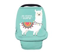 Belidome Cute Llama Alpaca Nursing Cover Pram Dust Proetector Soft Durable Accessories, No Drama, Green