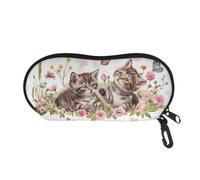 Belidome Kitten Glasses Case for Women Girls Cute Eyeglasses Protector Soft Zipper Sunglasses Pouch
