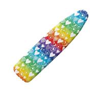 Belidome Rainbow Love Heart Ironing Boards Covers Tightening Easy Fit Iron Board Cover