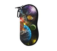 Belidome Solar Planet Glasses Case Soft Portable Bag for Kids Boys Girls Portable Pouch for School