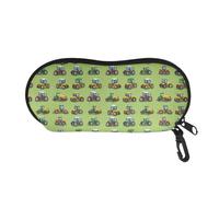 Belidome Tractor Soft Glasses Case Bag with Zipper Hook Portable Eyeglasses Travel Pouch