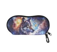 Belidome Wolf Butterfly Soft Glasses Eyeglasses Case Bag with Hook Pouch for Kids Girls