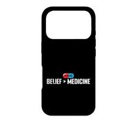 Belief Greater Than Medicine Placebo Case for iPhone 17 Pro