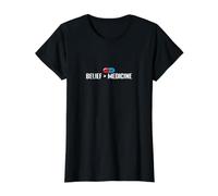 Belief Greater Than Medicine Placebo Value Graphic T-Shirt, Women, Black, XL