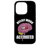 Belief Mode Activated Placebo Brain Design Case for iPhone 14 Pro