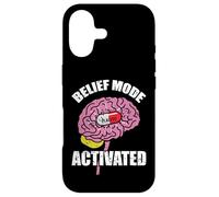 Belief Mode Activated Placebo Brain Design Case for iPhone 17