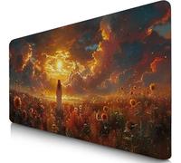 Belief Mouse Mat 1000x500x3mm XXL Gaming Mouse Pad Landscape Desk Mat, Table Mats with Non-Slip, Soft Smooth Surface, Stitched Edges Desk Pad, Waterproof Fabric, Durable, Office Accessories F0-596