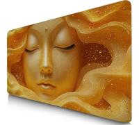 Belief Mouse Mat 700x400x3mm XXL Gaming Mouse Pad Abstract Desk Mat, Table Mats with Non-Slip, Soft Smooth Surface, Stitched Edges Desk Pad, Waterproof Fabric, Durable, PC, Office Accessories F0-476