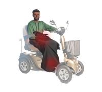Belieff Heated Mobility Scooter Blanket - Waterproof Scooter Leg Cover with Powerbank, Warm Winter Lap Blanket for Adults