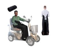 BELIEFF Mobility Scooter Blanket Waterproof - Mobility Scooter Blanket - Scooter Leg Cover Waterproof - Hard Base - Black - Large