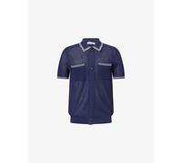 Belier Mens Belier Andersson Open Stitch Knitted Resort Shirt Navy / Ecru XL