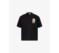 Belier Mens Belier Saint Tropez Arch Graphic-Print Cotton T-Shirt Black 2XL