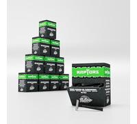 Believa Tattoo Raptors Disposable Razors - Pack of 1,000 (10 x 100) - Black - Double Edged - Disposable Razors for Studio & Care