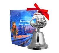 Believe Bell Ornament Keepsake Collectors Edition for Christmas Tree Holiday Home Décor Engraved with Train
