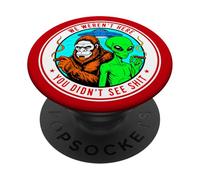 Believe Big Bigfoot Sasquatch Cryptid Hunter Apparel PopSockets Adhesive PopGrip