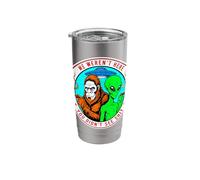 Believe Big Bigfoot Sasquatch Cryptid Hunter Apparel Stainless Steel Insulated Tumbler