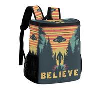 Believe Bigfoot Sasquatch Cooler Backpack Insulated Ice Chest Bag Lunch Box Rucksack for Men Women