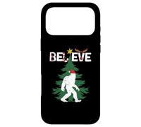 Believe Bigfoot Sasquatch Yeti Santa Hat Christmas Pajamas Case for iPhone 17 Pro Max