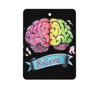 Believe - Brain Cancer Car Air Freshener Hanging Aromatherapy Tablets Rearview Mirror Pendant Car Accessories