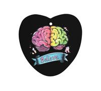 Believe - Brain Cancer Car Air Freshener Hanging Aromatherapy Tablets Rearview Mirror Pendant Car Accessories