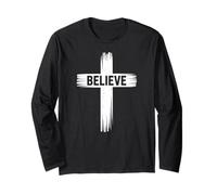 Believe Christian Faith Jesus Christ God Long Sleeve T-Shirt