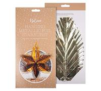 Believe Christmas Hanging Decoration Foil Garland, Starburst for Xmas Hangings (Gold Starburst 60cm)