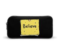 Believe Cute Pencil Case Large Capacity Makeup Pouch Portable Pencil Bag with Zippered