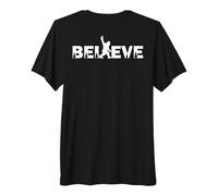 Believe in Bigfoot - Conspiracy Theory - Back Print Premium T-Shirt