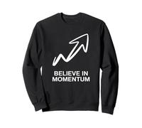 Believe in Momentum Motivational Upward Arrow Growth Sweatshirt