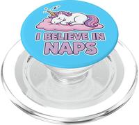 Believe in Naps Unicorn Cartoon Sleep Vibes PopSockets PopGrip for MagSafe