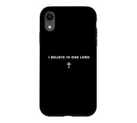 Believe in One Lord Jesus Christian Cross simple Case for iPhone XR
