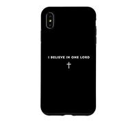 Believe in One Lord Jesus Christian Cross simple Case for iPhone XS Max