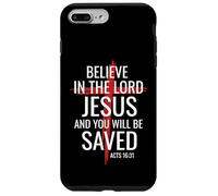Believe In The Lord Jesus You Will Be Saved Cross Christian Case for iPhone 7 Plus/8 Plus