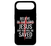 Believe In The Lord Jesus You Will Be Saved Cross Christian Case for iPhone Air
