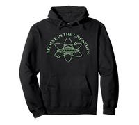 Believe In The Unknown Alien Spaceship UFO Science Fiction Pullover Hoodie