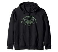 Believe In The Unknown Alien Spaceship UFO Science Fiction Zip Hoodie