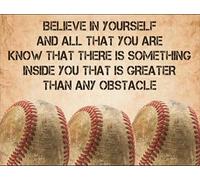 Believe in Yourself and All That You are Baseball Player 500 Piece Wood Puzzle For Adults Jigsaw Puzzles Educational Challenge DIY Game Home Wall Art Decoration