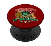 Believe in Yourself BigFoot Sasquatch Mothman Cryptids Xmas PopSockets Adhesive PopGrip