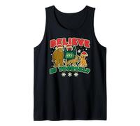 Believe in Yourself Bigfoot Sasquatch Mothman Cryptids Xmas Tank Top