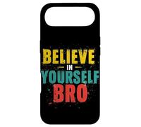 BELIEVE IN YOURSELF BRO Motivational Typography Case for iPhone Air
