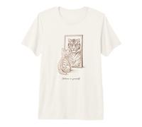 Believe in Yourself Cat Tiger Reflection Motivation Premium T-Shirt