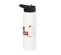 Believe in Yourself Inspirational Quote Fire Stainless Steel Insulated Water Bottle