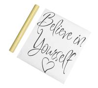 Believe in Yourself Letter Wall Sticker Black Removable PVC | Strong Adhesion, No Foaming or Shrinkage, Beautiful Design, for Home Anniversary Decor