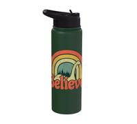 Believe Loch Ness Monster Nessie Retro Cryptid Stainless Steel Insulated Water Bottle