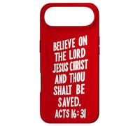 Believe On The Lord Jesus Christ Thou Shalt Be Saved Acts 16 Case for iPhone Air