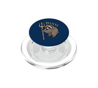 Believe Raccoon Jimothy Holding Trident Pop Art Retro Comic PopSockets PopGrip for MagSafe